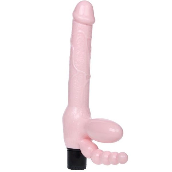PROM - ARNÉS TPR SIN CUERDAS CON VIBRACIÓN Y ESTIMULACIÓN ANAL 25.4CM - Imagen 3