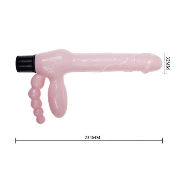 PROM - ARNÉS TPR SIN CUERDAS CON VIBRACIÓN Y ESTIMULACIÓN ANAL 25.4CM - Imagen 6