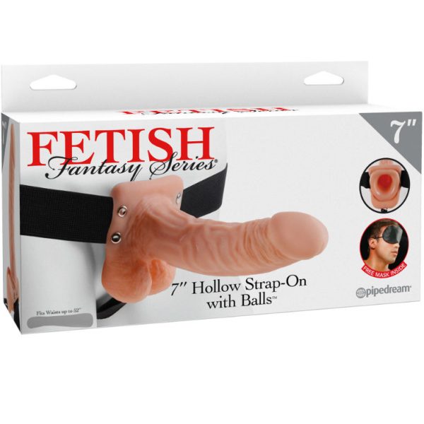 FETISH FANTASY SERIES 7" CINTURA HUECO CON BOLAS 17,8 CM CARNE - Imagen 2