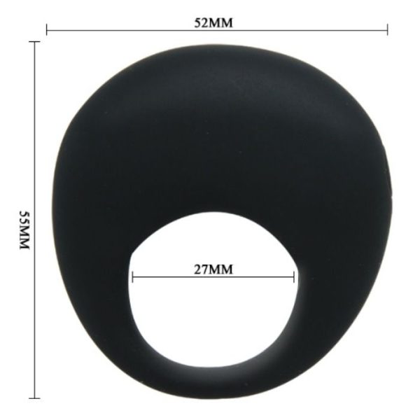 PRETTY LOVE TRAP ANILLO VIBRADOR - NEGRO - Imagen 5