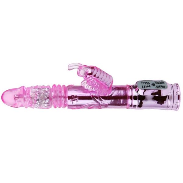 VIBRADOR RECARGABLE CON ROTACIÓN Y ESTIMULADOR DE MARIPOSA PALTANTE - Imagen 5