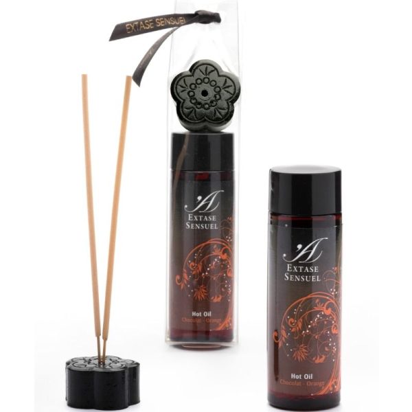 EXTASE SENSUEL ACEITE CALIENTE CHOCOLAT-NARANJA 100ML - Imagen 2