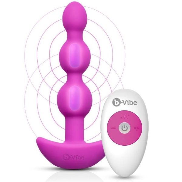 B-VIBE -TRIPLET ANAL CONTROL REMOTO PERLAS ROSA - Imagen 7