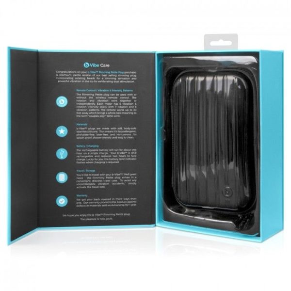 B-VIBE RIMMING PLUG ANAL CON CONTROL REMOTO PETITE VERDE AZUL - Imagen 5
