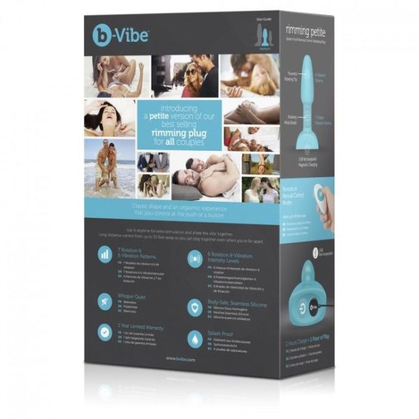 B-VIBE RIMMING PLUG ANAL CON CONTROL REMOTO PETITE VERDE AZUL - Imagen 7