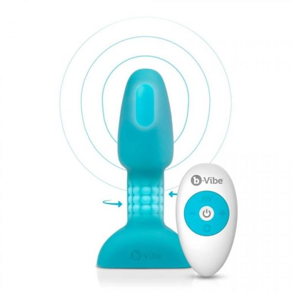 B-VIBE RIMMING PLUG ANAL CON CONTROL REMOTO PETITE VERDE AZUL - Imagen 9