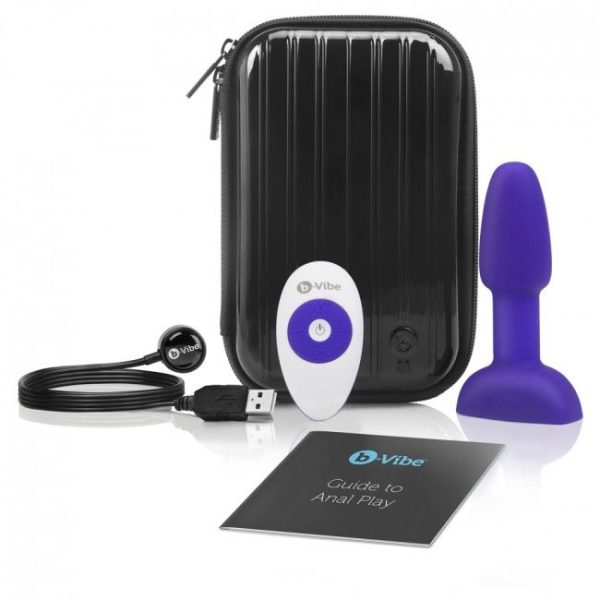 B-VIBE RIMMING CONTROL REMOTO PLUG ANAL PETITE LILA - Imagen 2