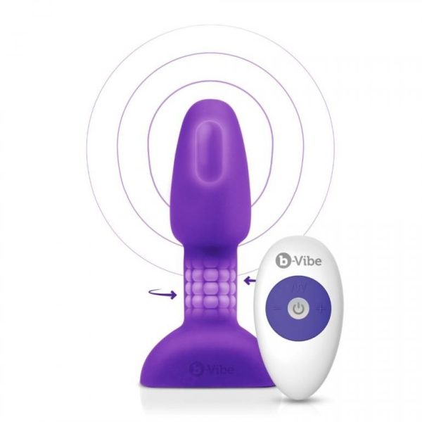 B-VIBE RIMMING CONTROL REMOTO PLUG ANAL PETITE LILA - Imagen 8