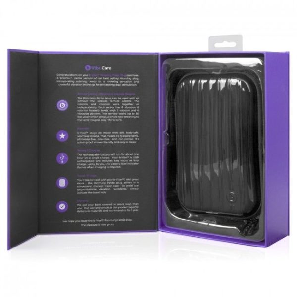 B-VIBE RIMMING CONTROL REMOTO PLUG ANAL PETITE LILA - Imagen 9