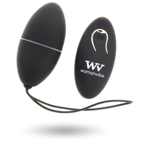 WOMANVIBE - ALSAN EGG MANDO A DISTANCIA NEGRO SILICONA NEGRO - Imagen 2