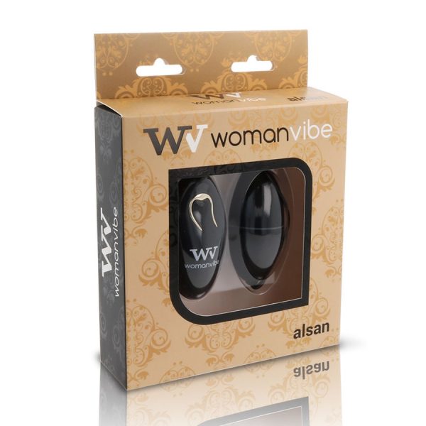 WOMANVIBE - ALSAN EGG MANDO A DISTANCIA NEGRO SILICONA NEGRO - Imagen 3
