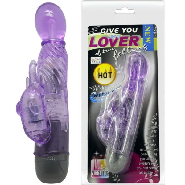 REGALA UNA ESPECIE DE AMANTE VIBRADOR CON CONEJO LILA 10 MODOS - Imagen 2