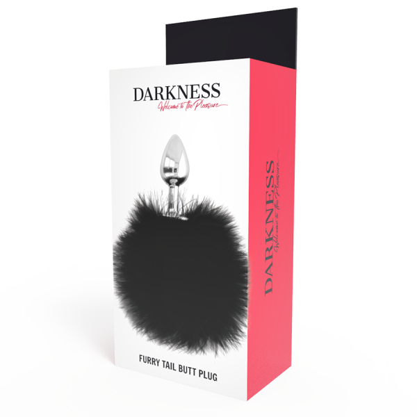 DARKNESS - PLUG EXTRA ANAL CON COLA NEGRA 7 CM - Imagen 4