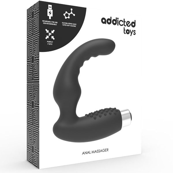 ADDICTED TOYS VIBRADOR DE PRÓTESIS RECARGABLE NEGRO - Imagen 5