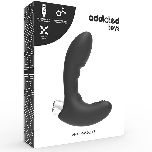 ADDICTED TOYS VIBRADOR DE PRÓTESIS RECARGABLE NEGRO - Imagen 6
