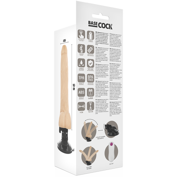 LLAVE BASE VIBRADOR ARTICULABLE MANDO A DISTANCIA 18,5CM - Imagen 5
