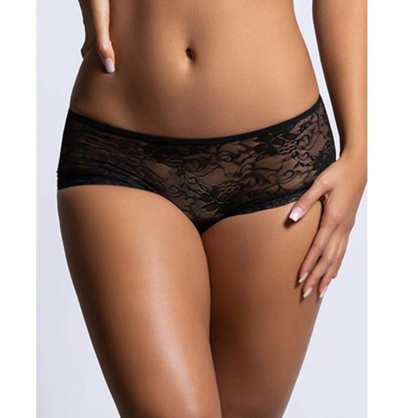 QUEEN LINGERIE PANTALÓN DE ENCAJE FLORAL ESPALDA ABIERTA L/XL - Imagen 2