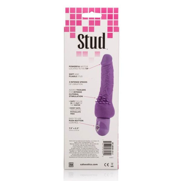 CALEX POWER STUD CLITERRIFIC VIBRADOR MORADO - Imagen 2