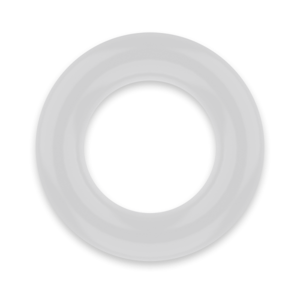 POWERING- ANILLO PARA EL PENE SUPER FLEXIBLE Y RESISTENTE 4.8CM PR05 TRANSPARENTE - Imagen 3