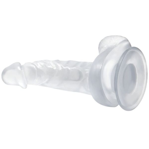 PROM - DILDO REALISTA CON VENTOSA Y TESTICULOS 16,7 CM TRANSPARENTE - Imagen 2