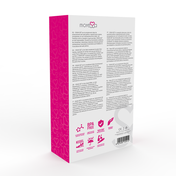 SET SILICONA PREMIUM MORESSA OSIAN ROSA - Imagen 4
