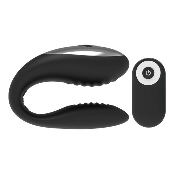 BRILLY GLAM - WE LOVE VIBRADOR PARA PAREJAS MANDO A DISTANCIA NEGRO - Imagen 8