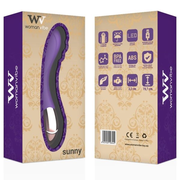 WOMANVIBE - VIBRADOR RECARGABLE DE SILICONA SUNNY - Imagen 5