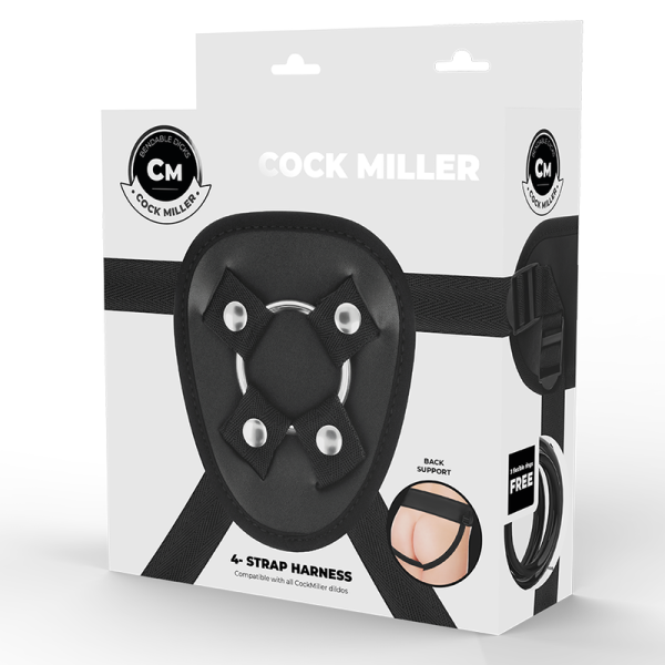 ARNÉS PARA PENE MILLER + COCKSIL ARTICULABLE SILICONA DENSIDAD NEGRO 13 CM - Imagen 15