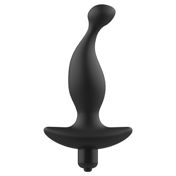 JUGUETES JUGUETES MASAJEADOR ANAL CON VIBRACIÓN NEGRO - Imagen 2