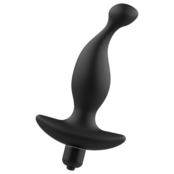 JUGUETES JUGUETES MASAJEADOR ANAL CON VIBRACIÓN NEGRO - Imagen 3