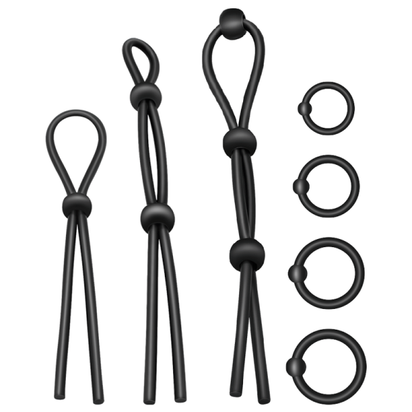 ADDICTED GAMES SET ANILLOS SILICONA FLEXIBLE 7 PIEZAS - Imagen 2